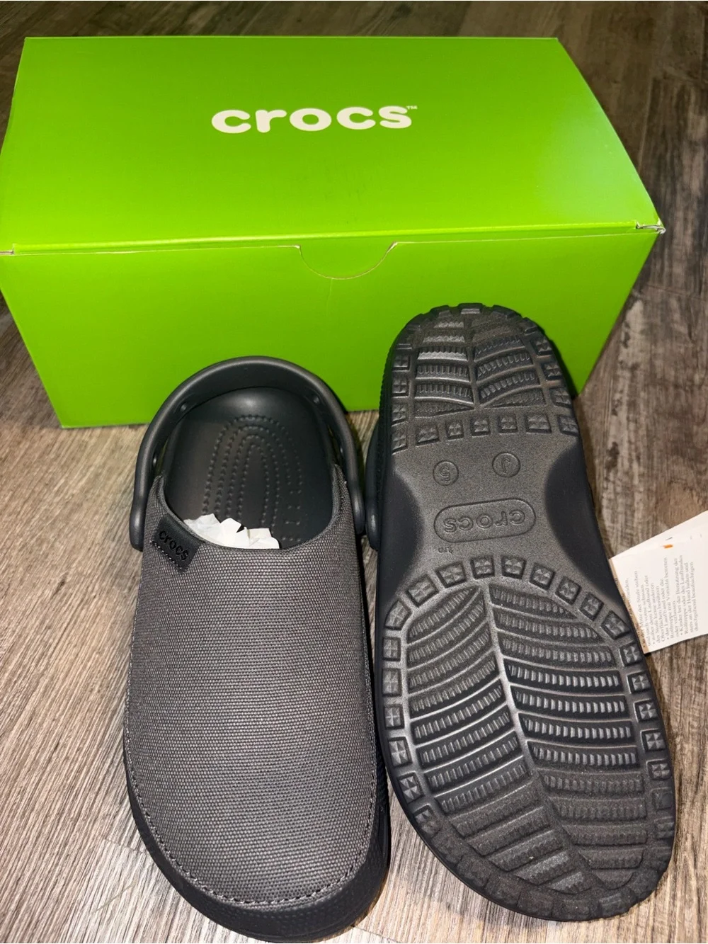 Crocs Kids Ralen Clog Slip-On in black